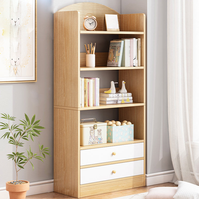 Modern Style Bookshelf Engineer Wood Bookcase for Home Study Room