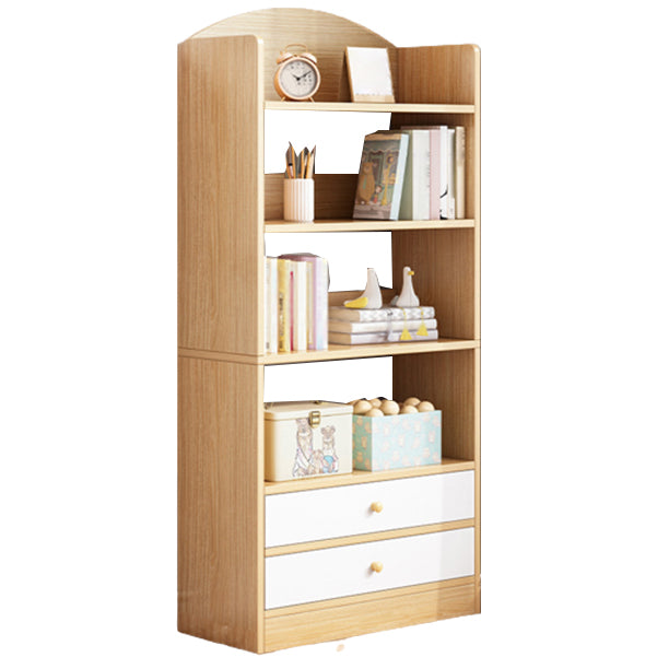 Modern Style Bookshelf Engineer Wood Bookcase for Home Study Room