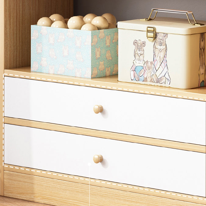 Modern Style Bookshelf Engineer Wood Bookcase for Home Study Room