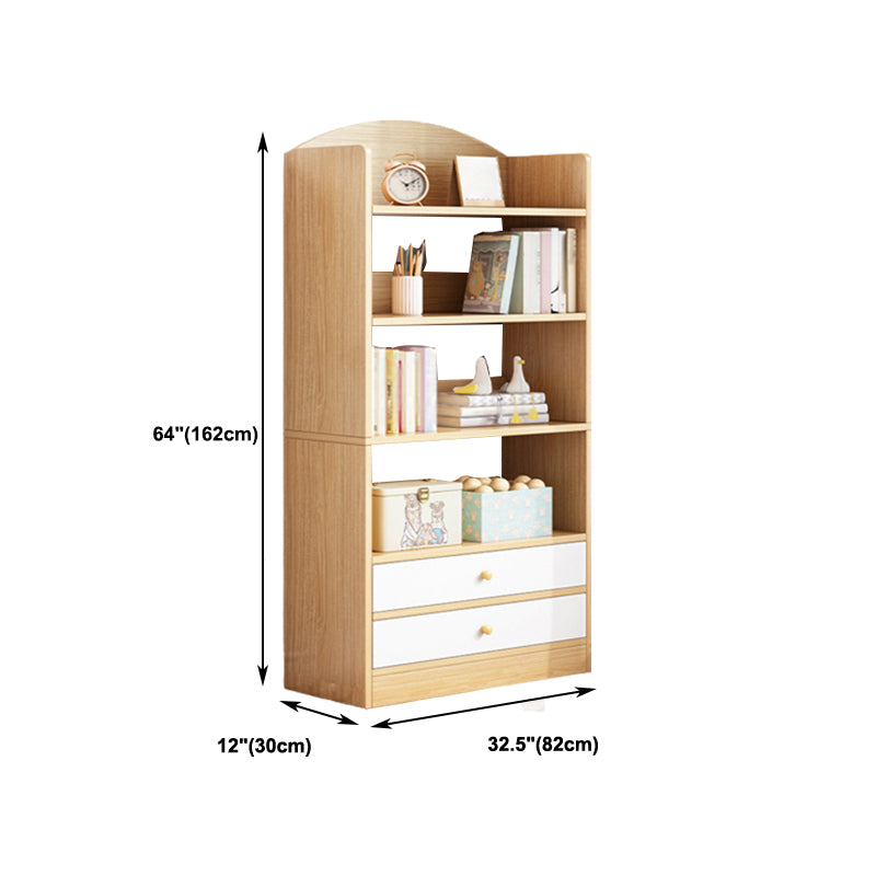 Modern Style Bookshelf Engineer Wood Bookcase for Home Study Room