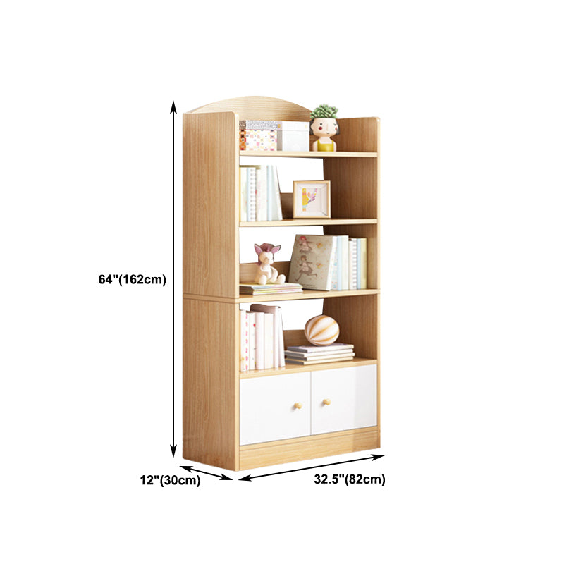 Modern Style Bookshelf Engineer Wood Bookcase for Home Study Room