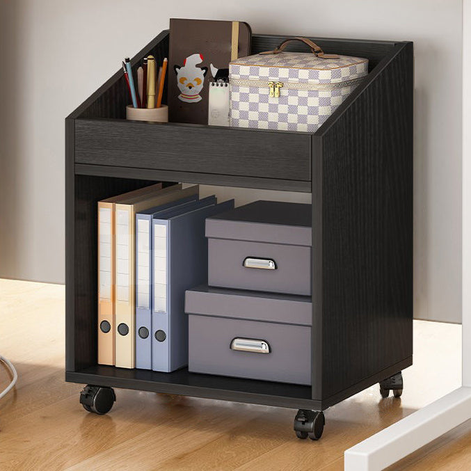 Contemporary Style Bookshelf Engineered Wood Bookcase for Office and Study Room