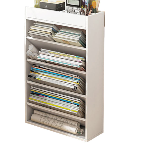 Contemporary Style Bookshelf Engineered Wood Bookcase for Office and Study Room