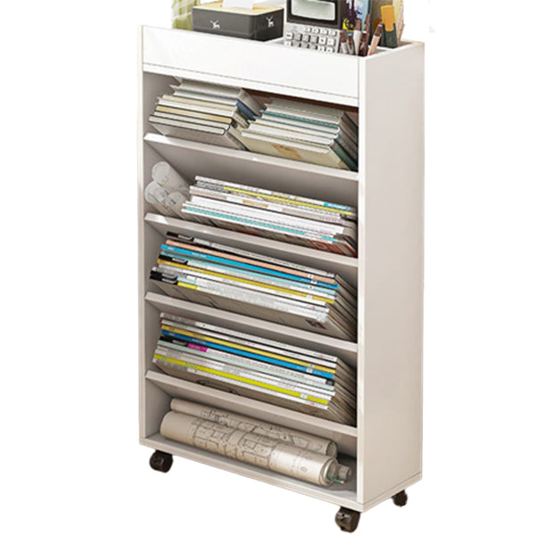 Contemporary Style Bookshelf Engineered Wood Bookcase for Office and Study Room