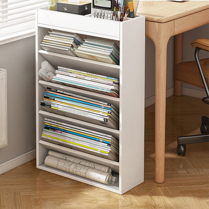 Contemporary Style Bookshelf Engineered Wood Bookcase for Office and Study Room