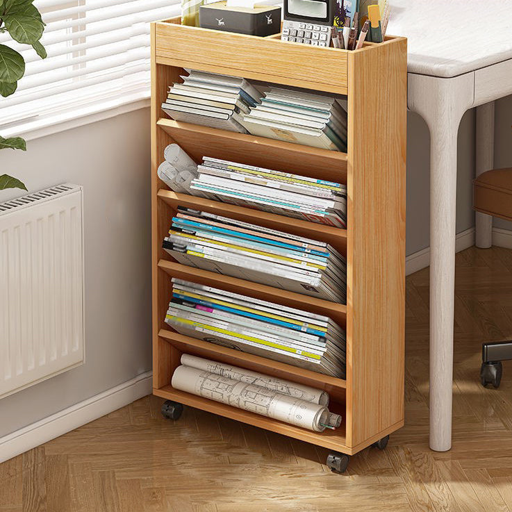 Contemporary Style Bookshelf Engineered Wood Bookcase for Office and Study Room