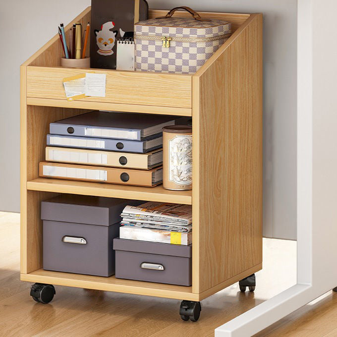 Contemporary Style Bookshelf Engineered Wood Bookcase for Office and Study Room