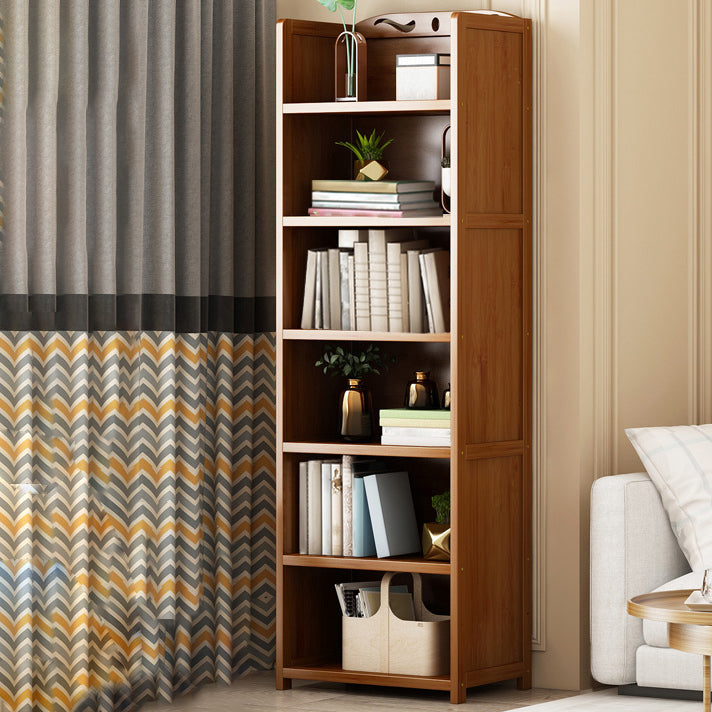 Brown Color Modern Style Bookshelf Engineer Wood Bookcase for Home