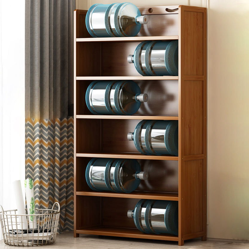 Brown Color Modern Style Bookshelf Engineer Wood Bookcase for Home