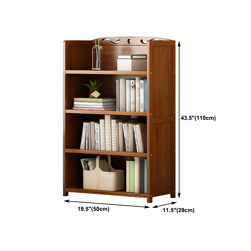 Brown Color Modern Style Bookshelf Engineer Wood Bookcase for Home