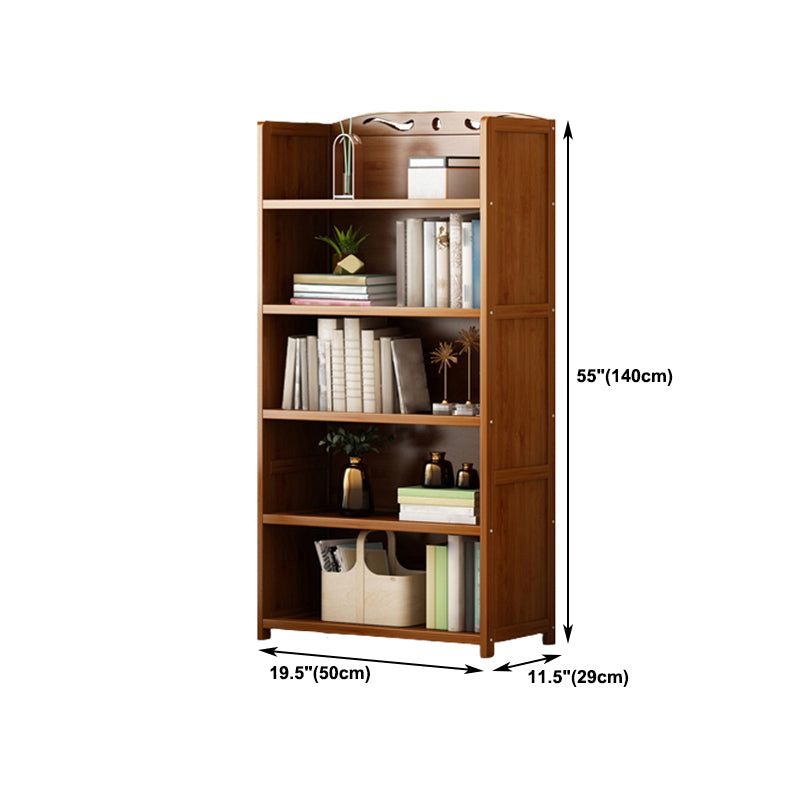 Brown Color Modern Style Bookshelf Engineer Wood Bookcase for Home