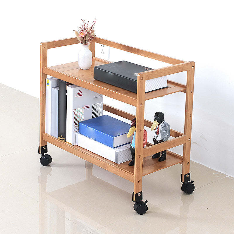 Brown Color Modern Style Bookshelf Bamboo Bookcase for Study Room