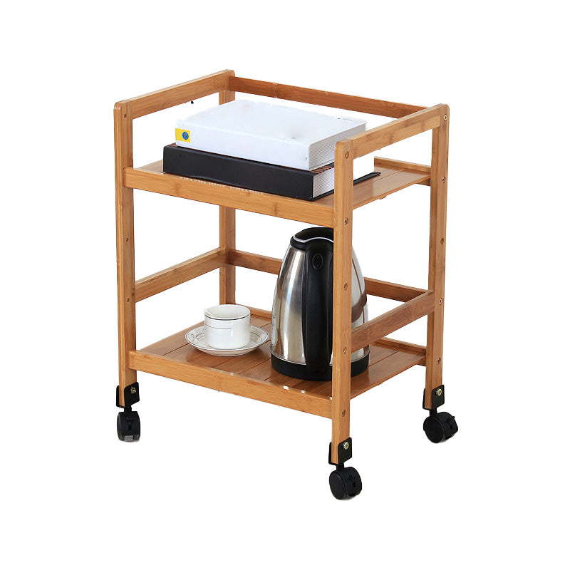 Brown Color Modern Style Bookshelf Bamboo Bookcase for Study Room