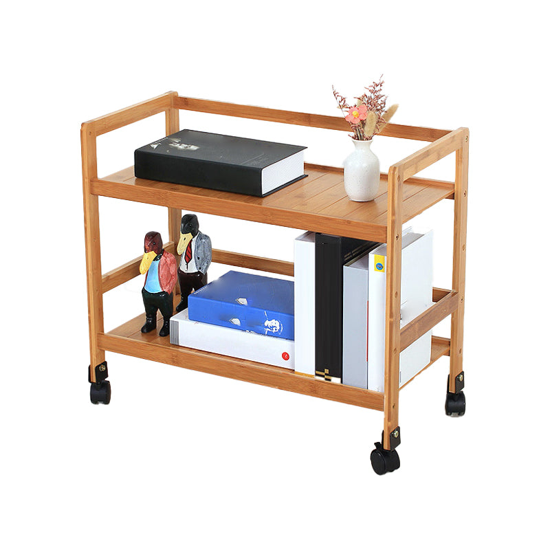 Brown Color Modern Style Bookshelf Bamboo Bookcase for Study Room