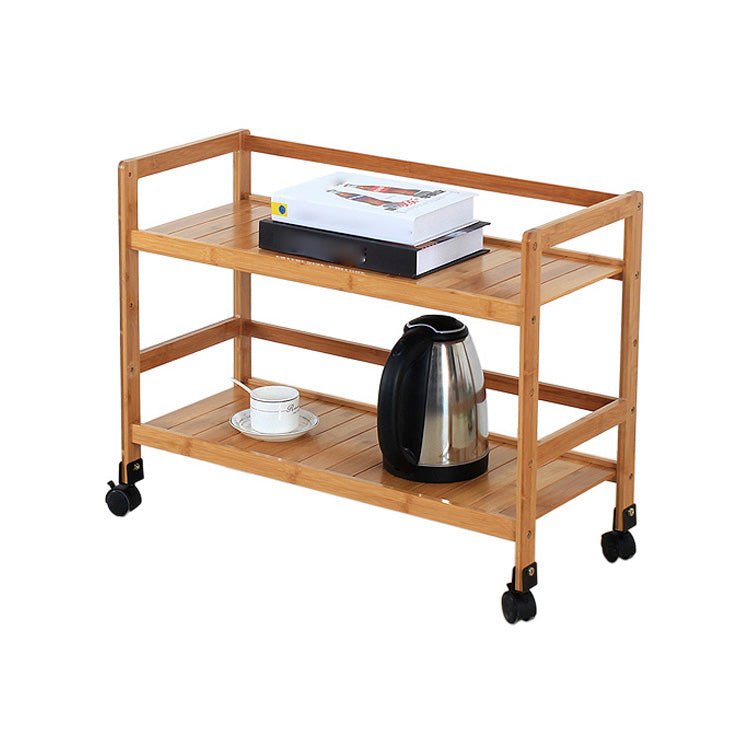 Brown Color Modern Style Bookshelf Bamboo Bookcase for Study Room