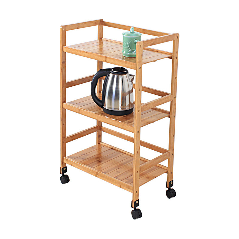 Brown Color Modern Style Bookshelf Bamboo Bookcase for Study Room