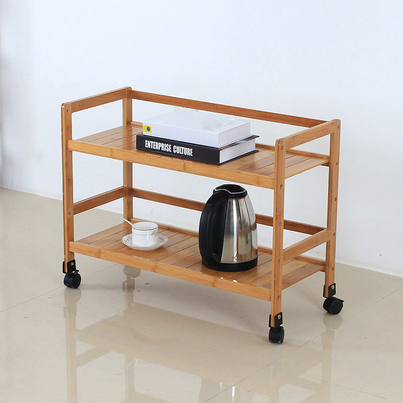 Brown Color Modern Style Bookshelf Bamboo Bookcase for Study Room