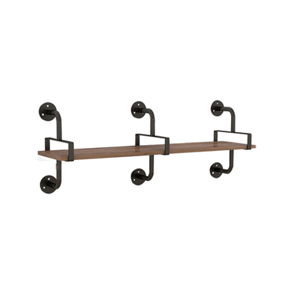 7.87"W Bookshelf Industrial Style Wall Mounted Bookcase for Home Study Room