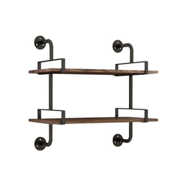 7.87"W Bookshelf Industrial Style Wall Mounted Bookcase for Home Study Room