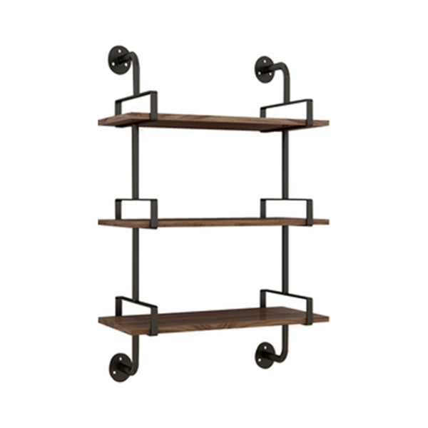7.87"W Bookshelf Industrial Style Wall Mounted Bookcase for Home Study Room