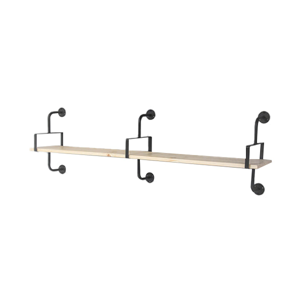 9.84"W Bookshelf Industrial Style Wall Mounted Bookcase for Home Study Room