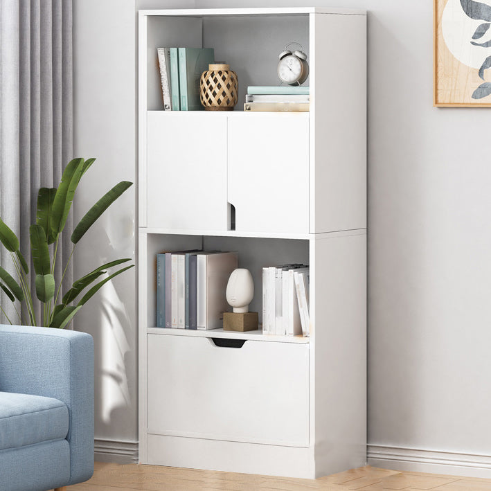 Modern Style Bookshelf Engineer Wood Bookcase for Study Room