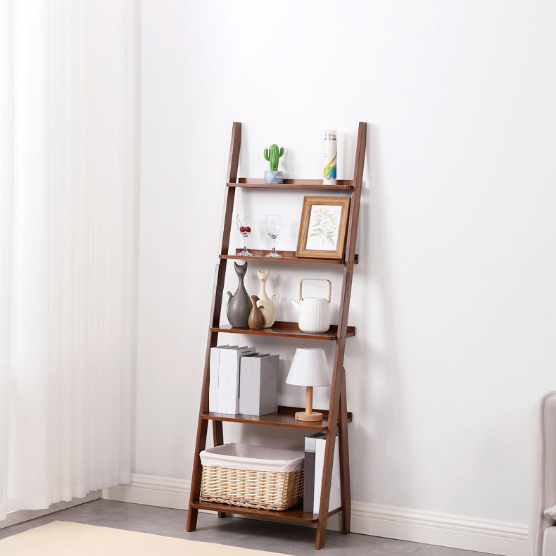Modern Style Bookshelf Wood Open Back Bookcase for Home Office