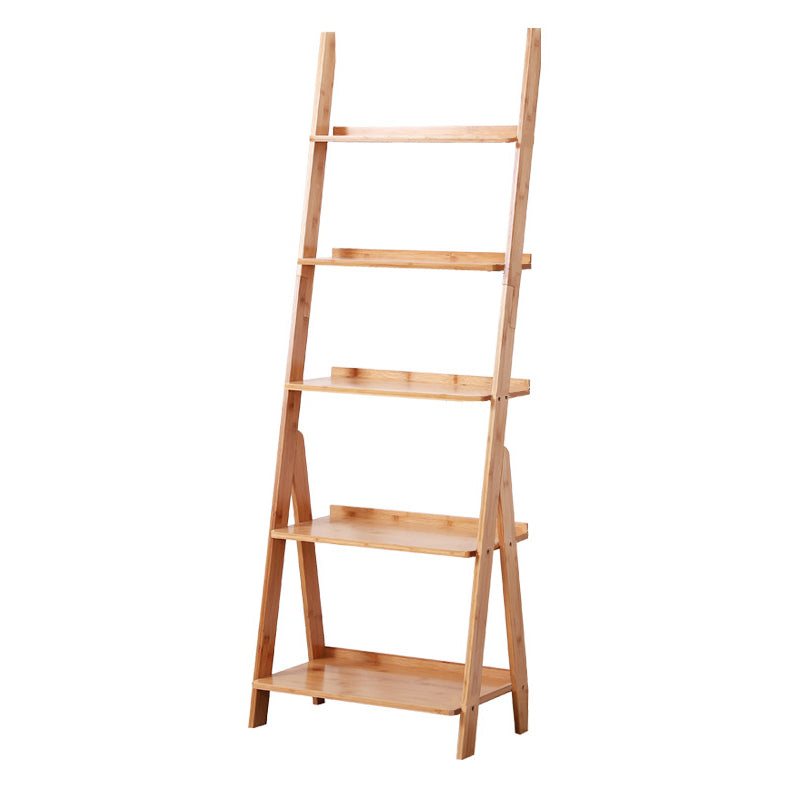 Modern Style Bookshelf Wood Open Back Bookcase for Home Office