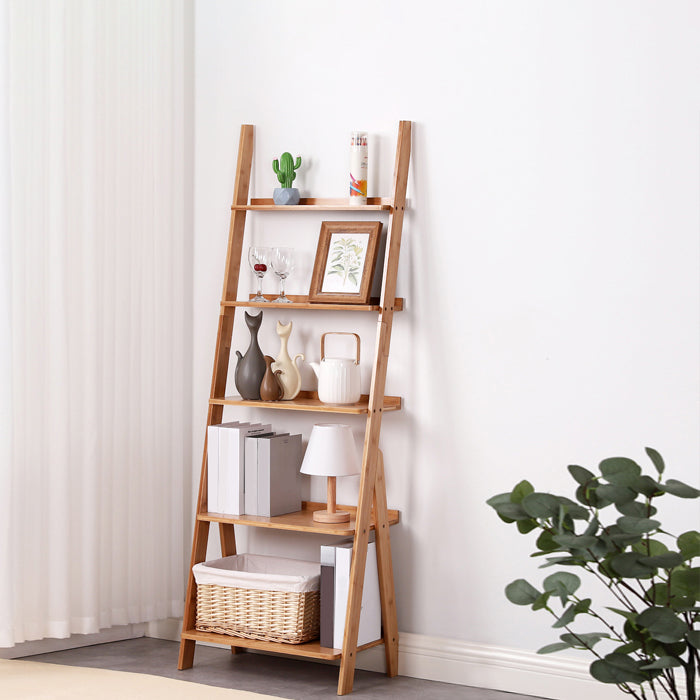 Modern Style Bookshelf Wood Open Back Bookcase for Home Office
