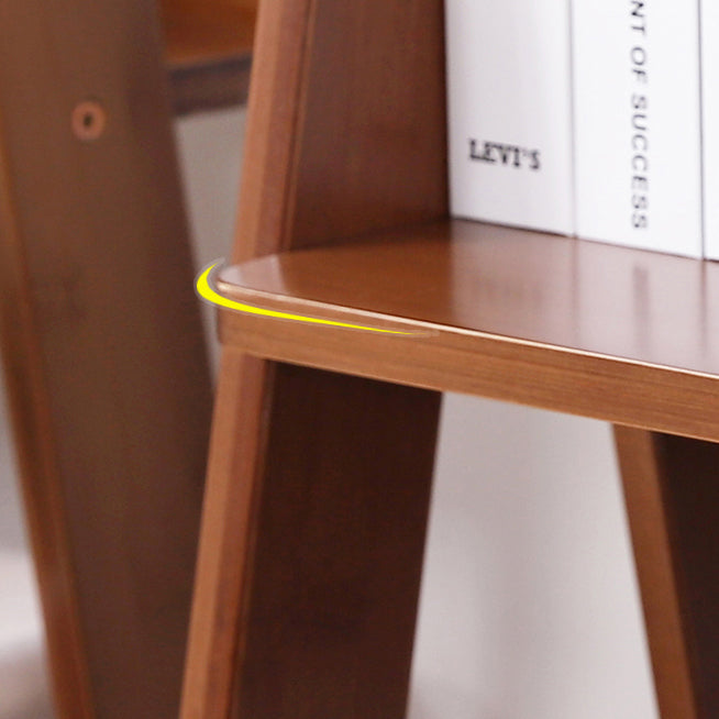 Modern Style Bookshelf Wood Open Back Bookcase for Home Office