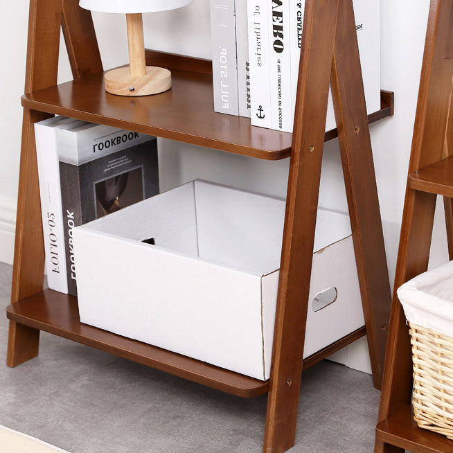 Modern Style Bookshelf Wood Open Back Bookcase for Home Office