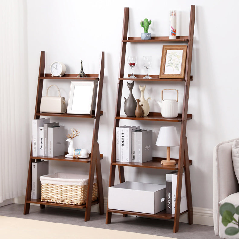 Modern Style Bookshelf Wood Open Back Bookcase for Home Office