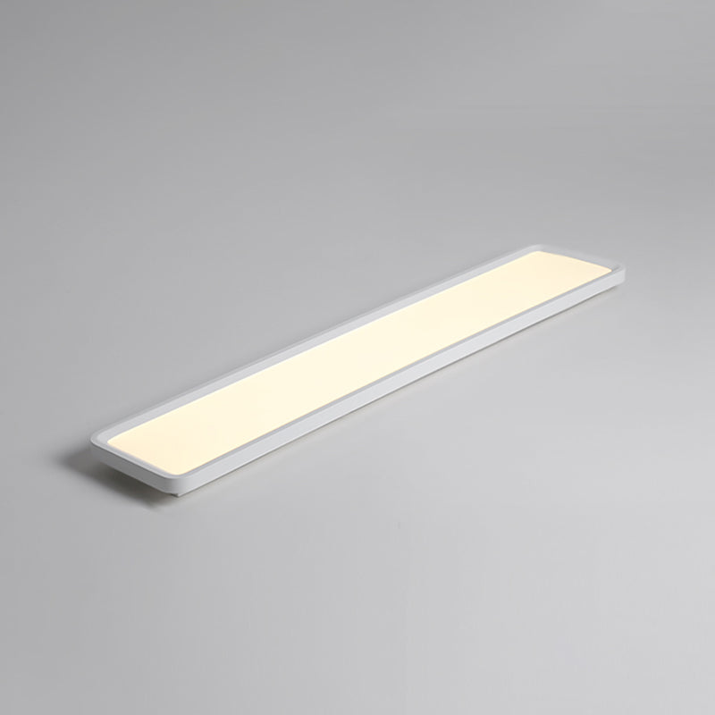 Modern Square Shape Ceiling Lamp LED Flush Mount Light with Acrylic Shade in White