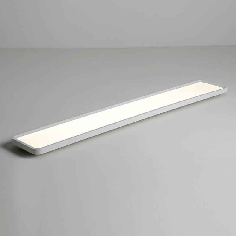 Modern Square Shape Ceiling Lamp LED Flush Mount Light with Acrylic Shade in White