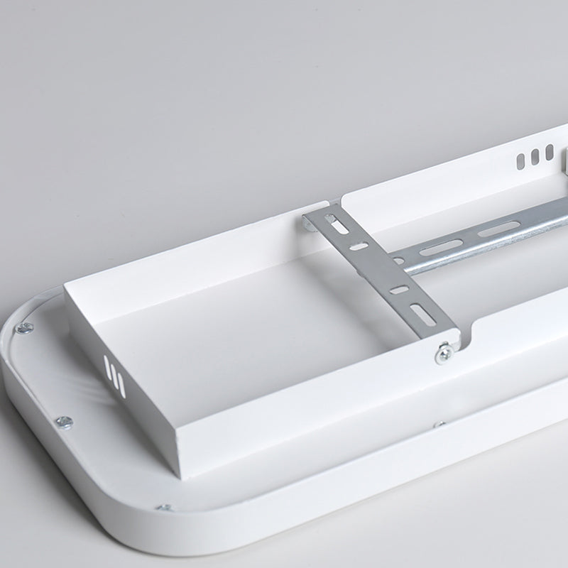 Modern Square Shape Ceiling Lamp LED Flush Mount Light with Acrylic Shade in White