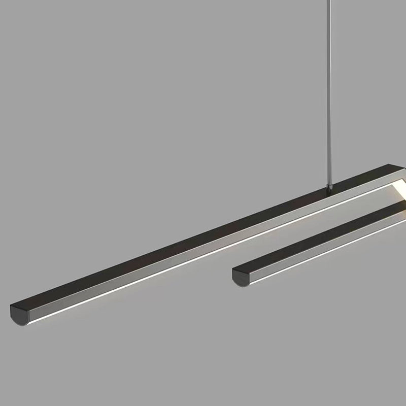 Dining Room Island Chandelier Light Metal LED Minimalist Hanging Chandelier