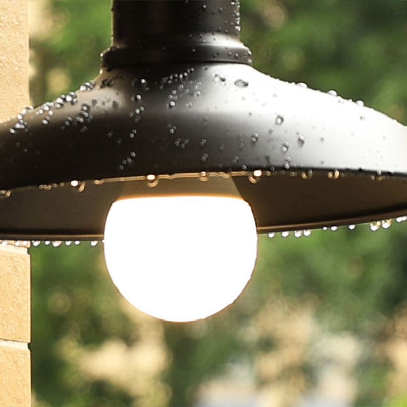 Metal Dome Shape Wall Light Industrial Waterproof Wall Sconce for Outdoors