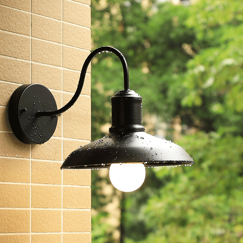Metal Dome Shape Wall Light Industrial Waterproof Wall Sconce for Outdoors