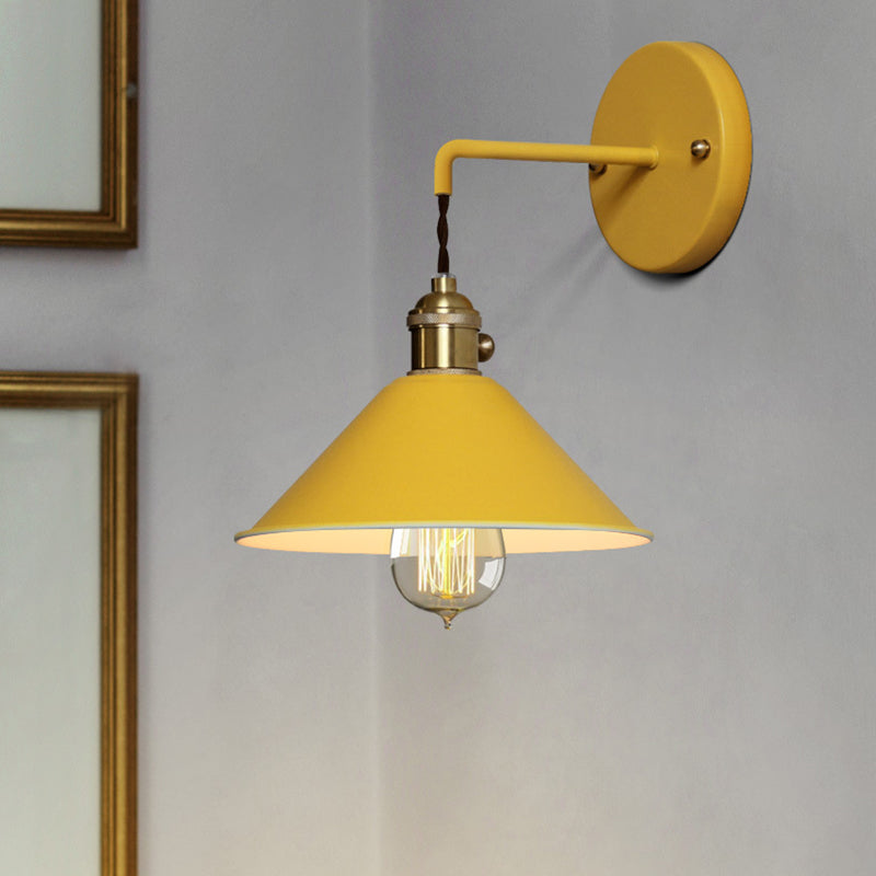 Flare Wall Mounted Lamps Modern Style Metal 1 Light Wall Light Sconces