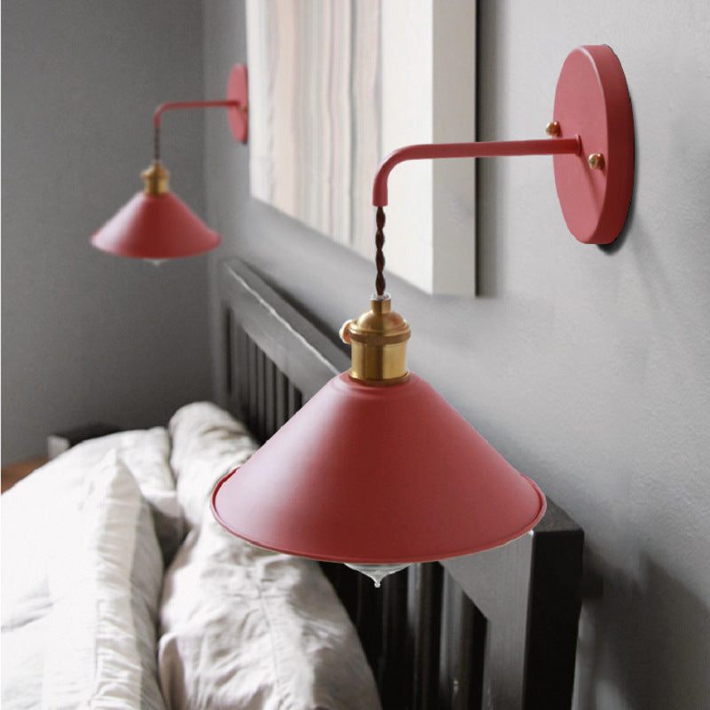 Flare Wall Mounted Lamps Modern Style Metal 1 Light Wall Light Sconces