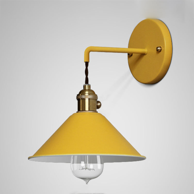 Flare Wall Mounted Lamps Modern Style Metal 1 Light Wall Light Sconces