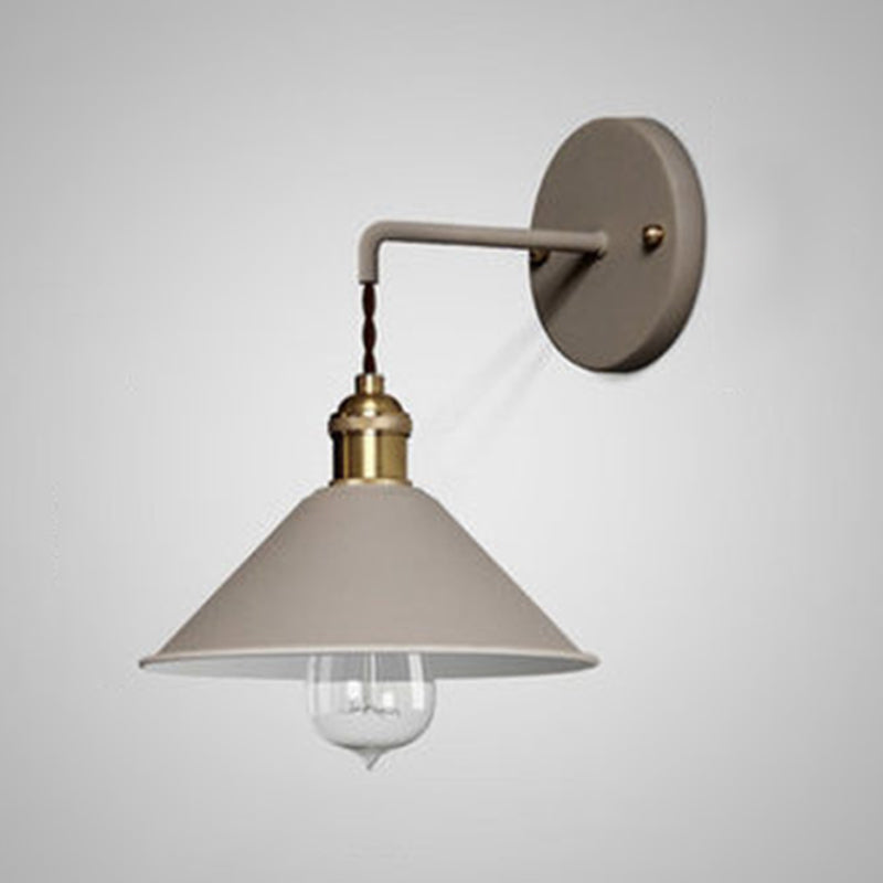 Flare Wall Mounted Lamps Modern Style Metal 1 Light Wall Light Sconces