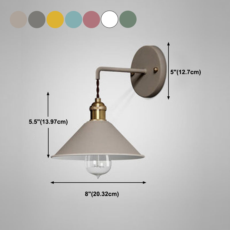 Flare Wall Mounted Lamps Modern Style Metal 1 Light Wall Light Sconces