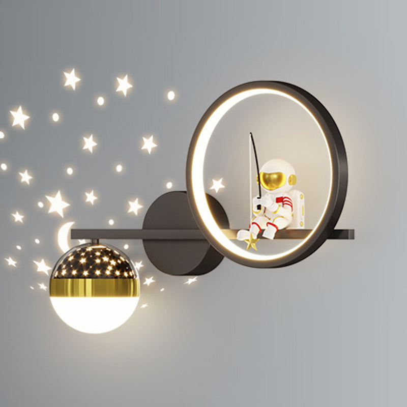 Contemporary Astronaut Wall Light Household Wall Lighting Fixture for Living Room