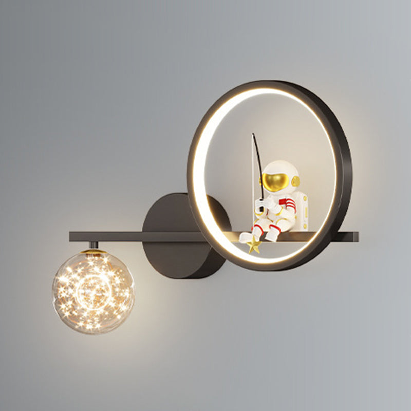 Contemporary Astronaut Wall Light Household Wall Lighting Fixture for Living Room
