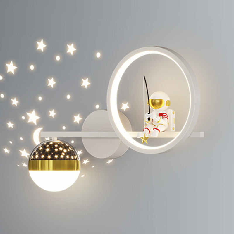 Contemporary Astronaut Wall Light Household Wall Lighting Fixture for Living Room