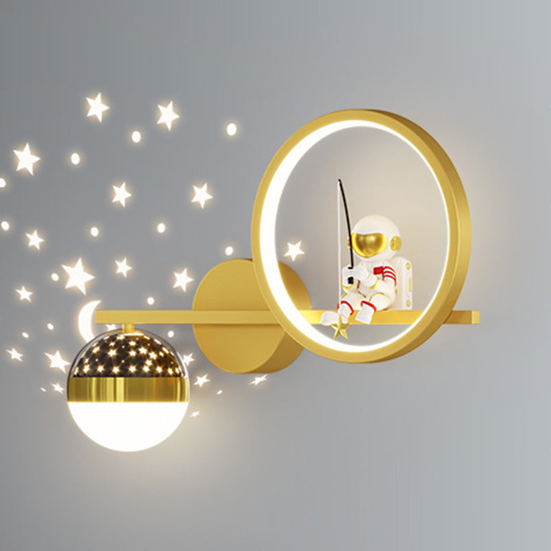 Contemporary Astronaut Wall Light Household Wall Lighting Fixture for Living Room