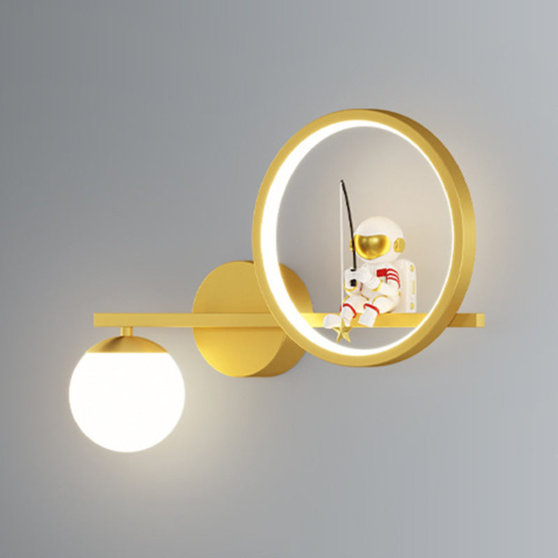 Contemporary Astronaut Wall Light Household Wall Lighting Fixture for Living Room