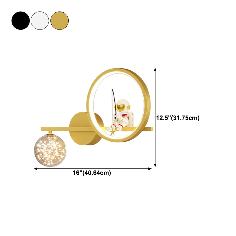 Contemporary Astronaut Wall Light Household Wall Lighting Fixture for Living Room