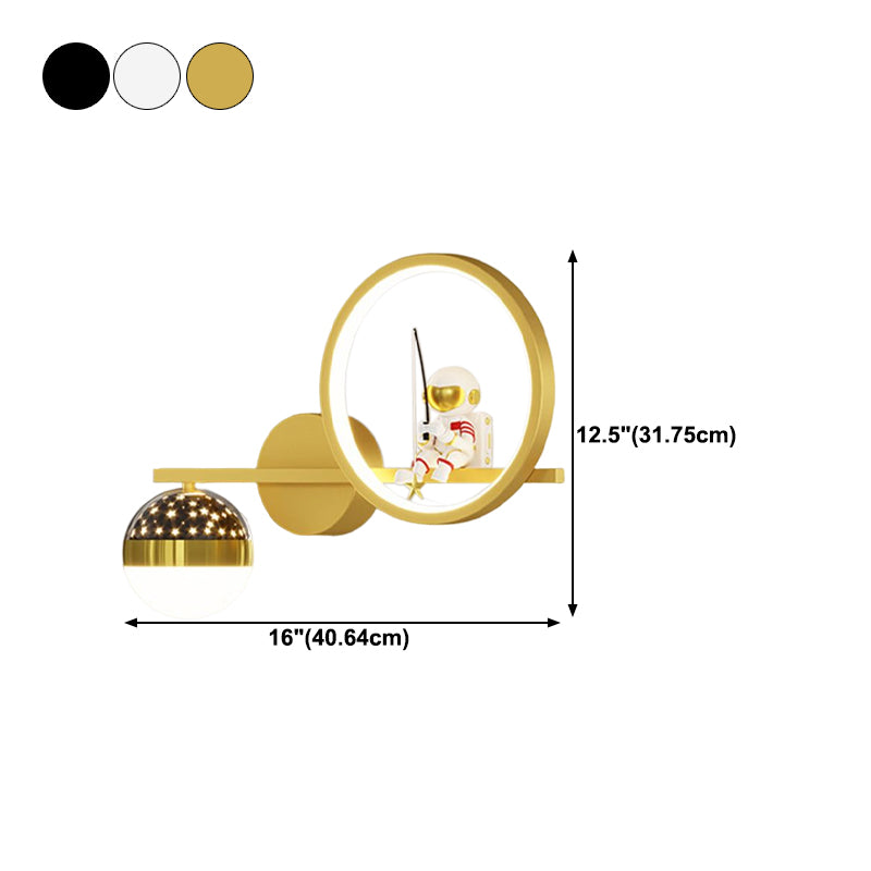 Contemporary Astronaut Wall Light Household Wall Lighting Fixture for Living Room